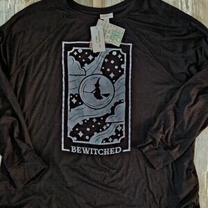 New Nwt Lularoe Erin 2xl 2xl Top Shirt Bewitched Witch Halloween